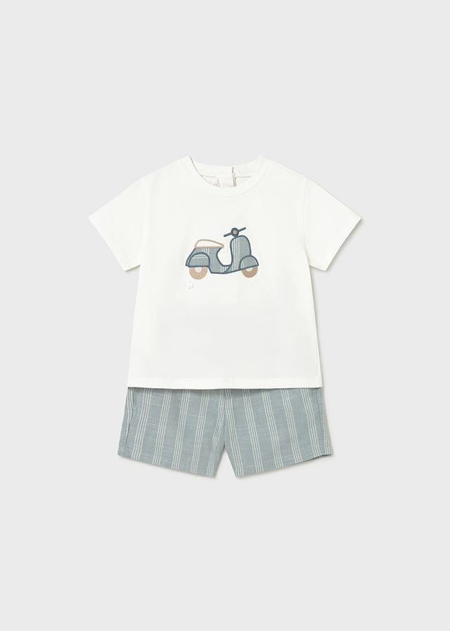 Mayoral 1227 Aqua short set ss26