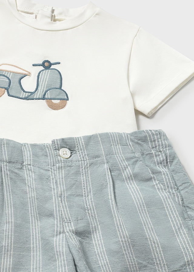 Mayoral 1227 Aqua short set ss26