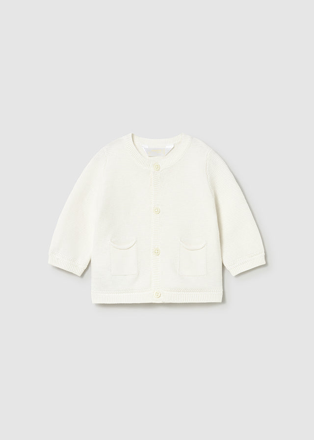 Mayoral 1303 natural cardigan SS26