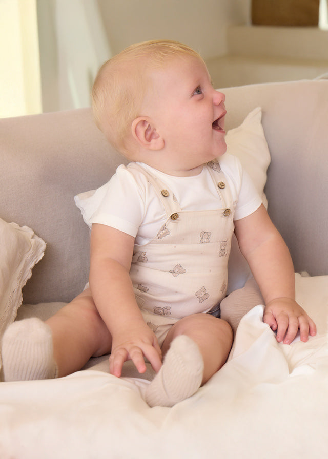 Mayoral Beige 1621 Dungree Set Ss26