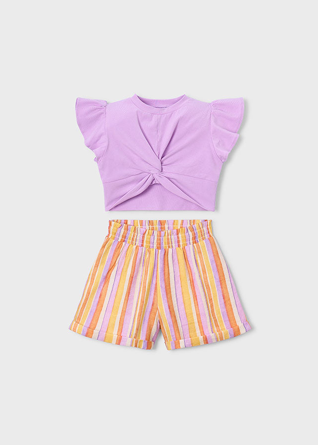 Mayoral 3227 Lilac Short Set SS26