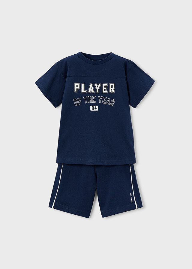 Mayoral 3608 Navy short Set SS26