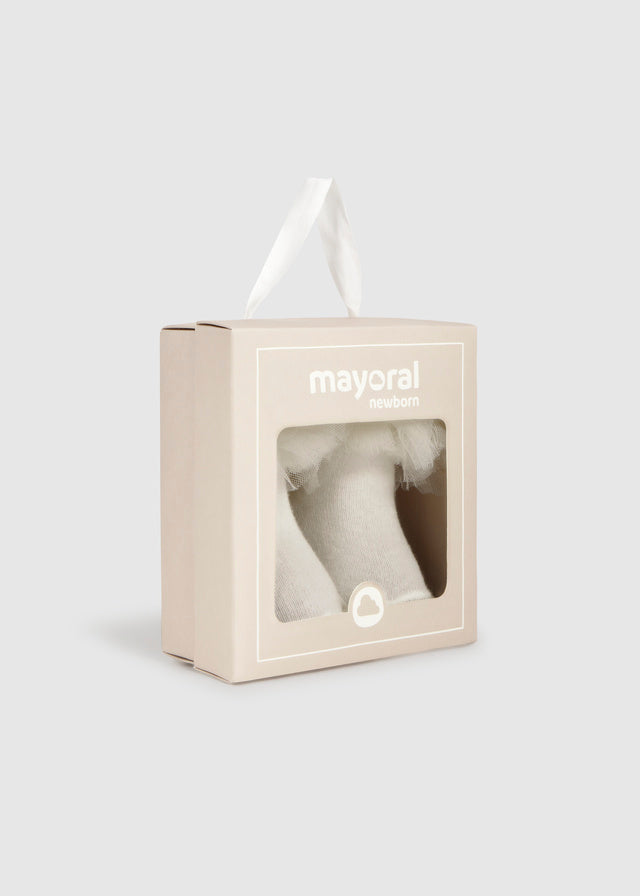 Mayoral 9055 natural headband/socks set ss26