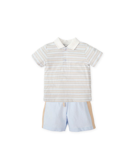Tutto piccolo 2705 Short Set Blue SS26 PREORDER
