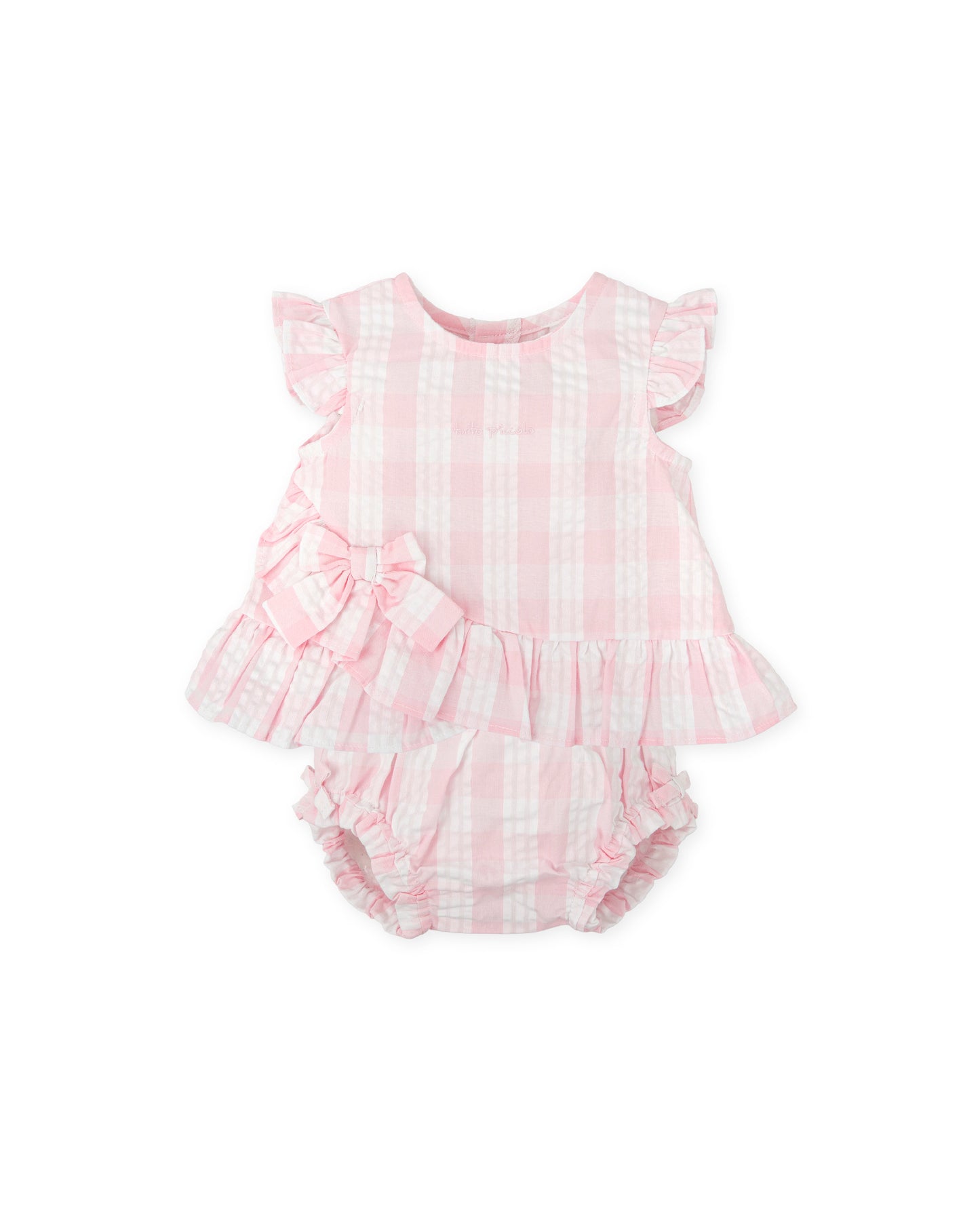 Tutto piccolo 2723 Pink Checked Set SS26 PREORDER