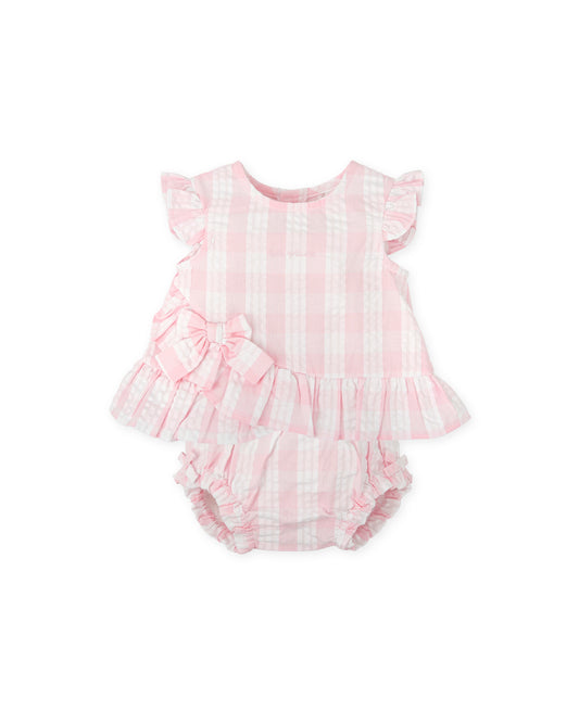 Tutto piccolo 2723 Pink Checked Set SS26 PREORDER