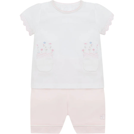 Emile Et rose 5400 Luna Girls Cotton Summer Top & Shorts Set