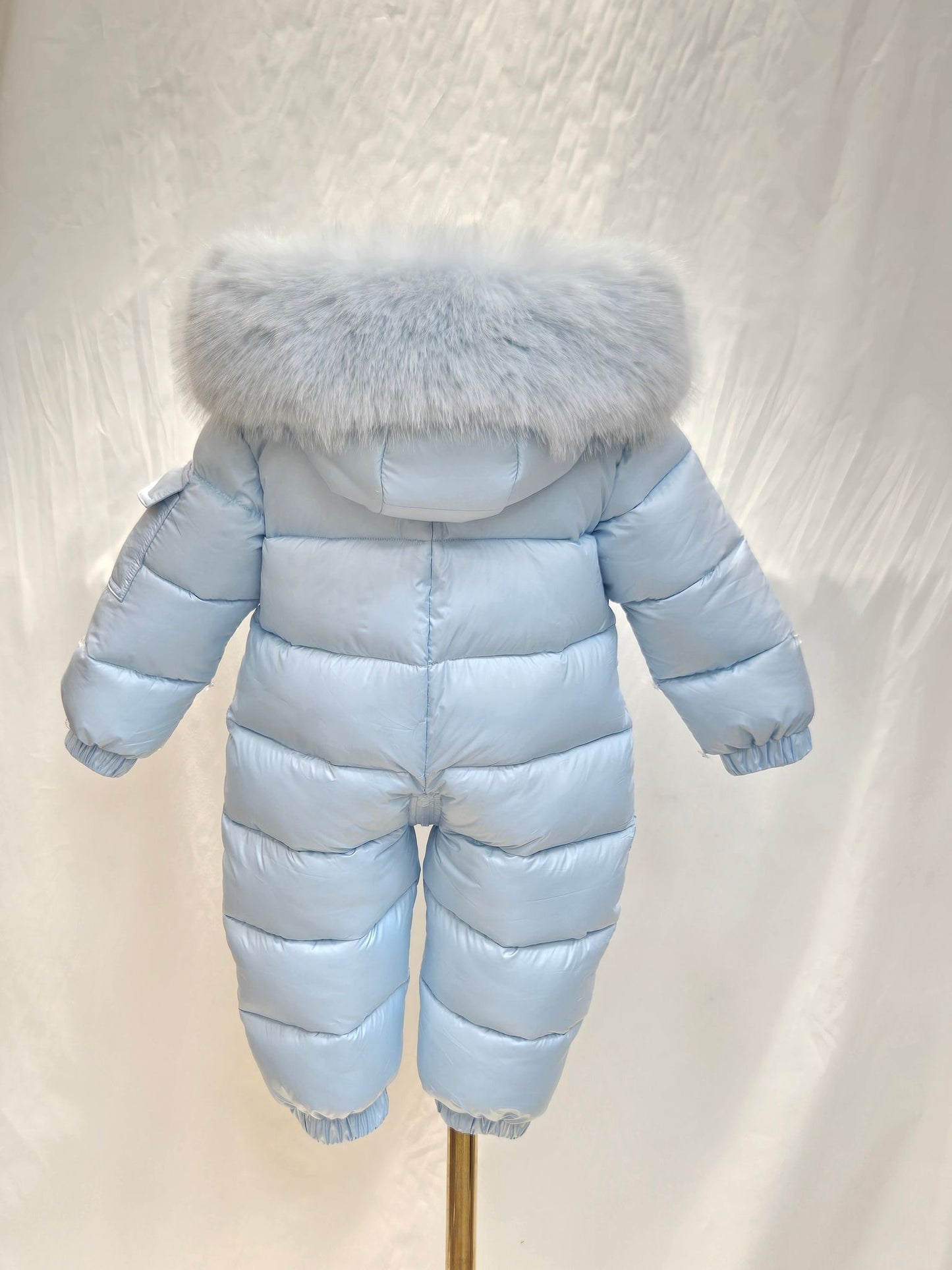 Baby Blue Detachable Fur Snowsuit AW26 PREORDER