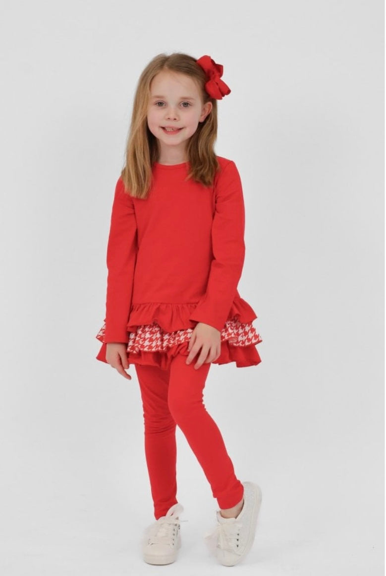 HK Fran Red Legging set