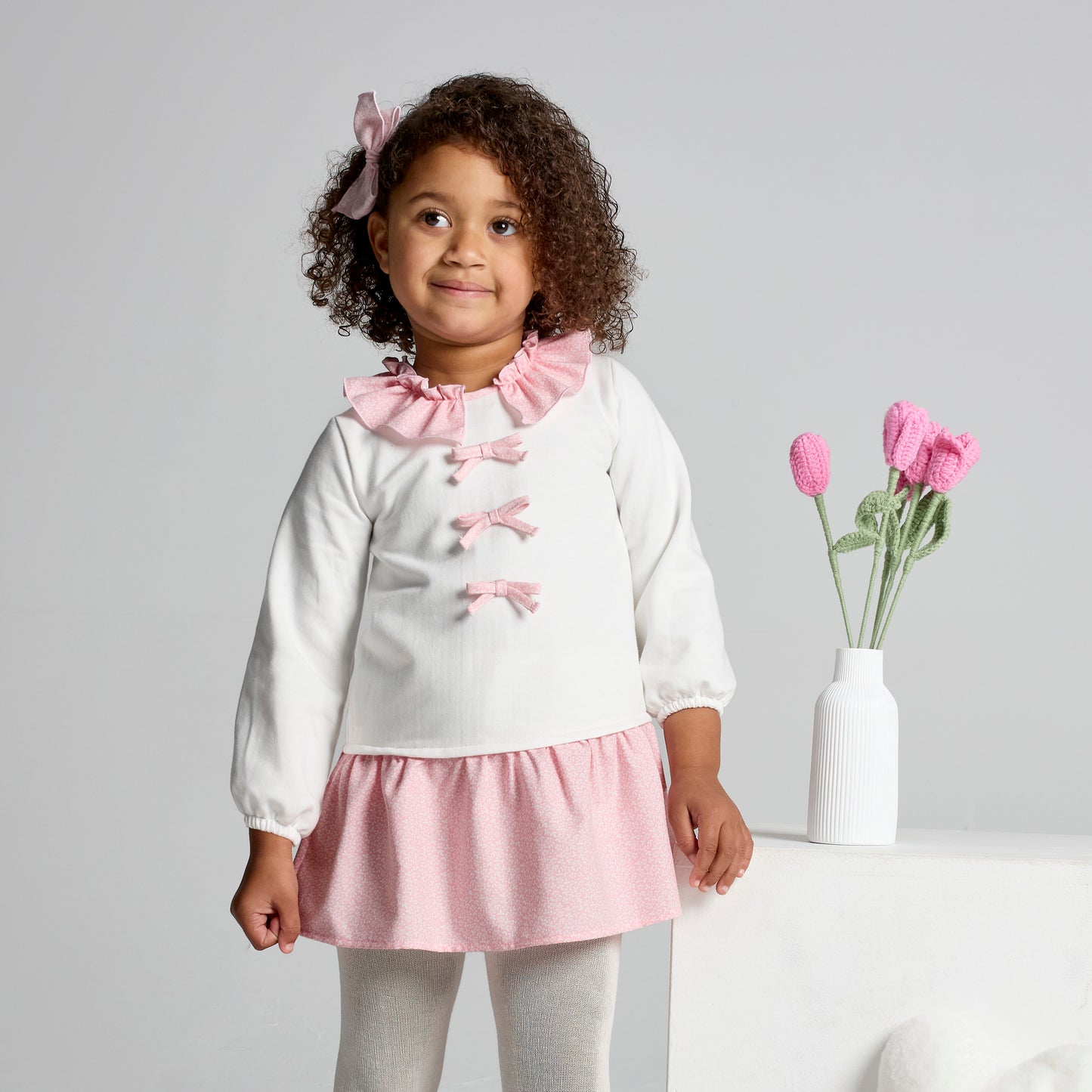 Rapife 4315 Cream/pink Dress AW26