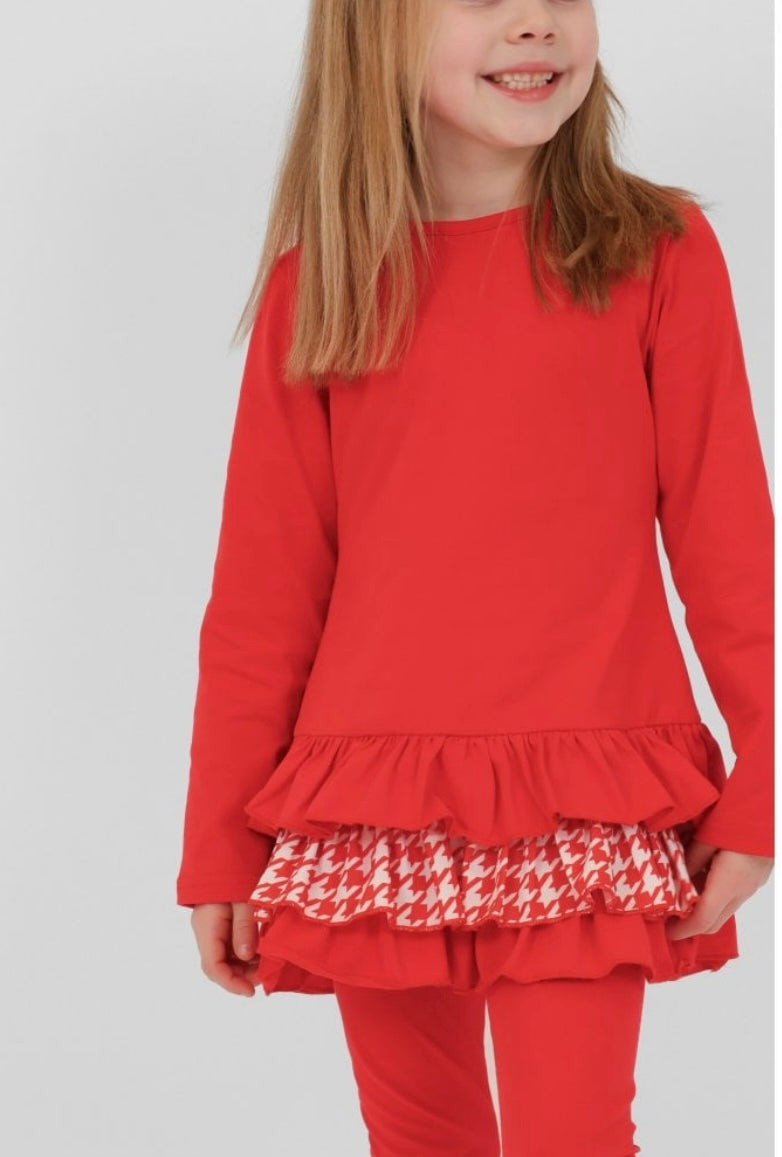 HK Fran Red Legging set