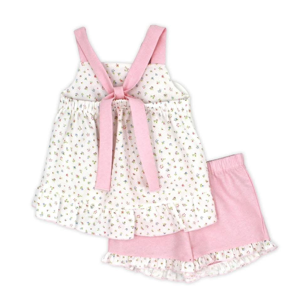 Rapife 4251 pink floral short set ss26