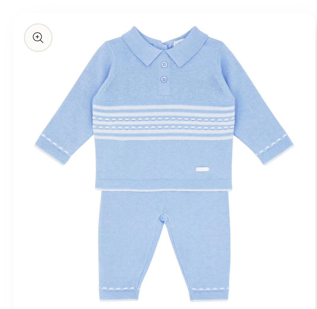 Blues baby knit 2pc set