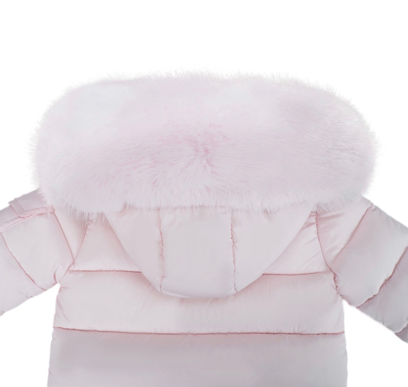 Baby Pink Fur Hood Girls Coat AW26 PREORDER