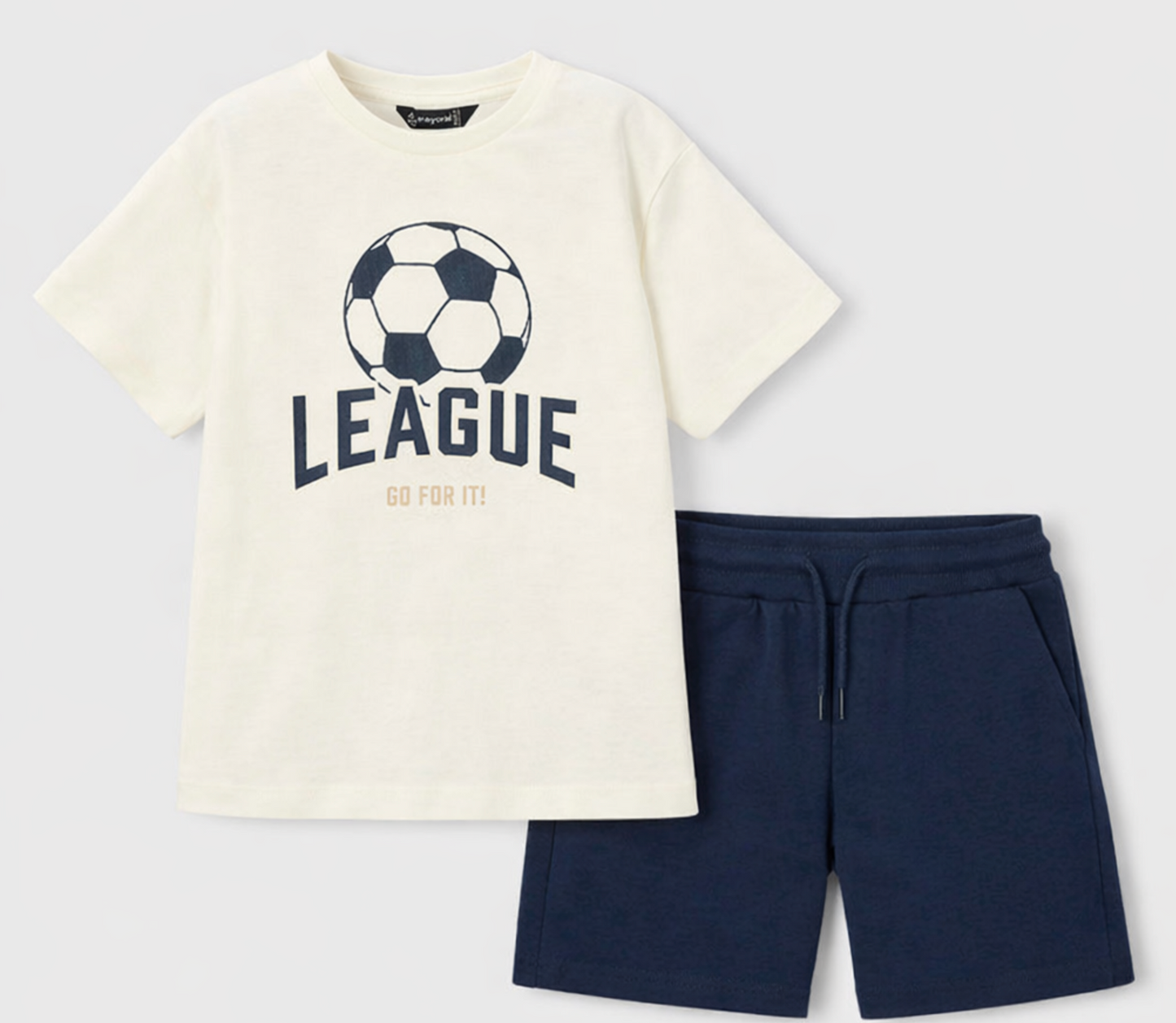 Mayoral 3074-611 navy short set SS26 PREORDER