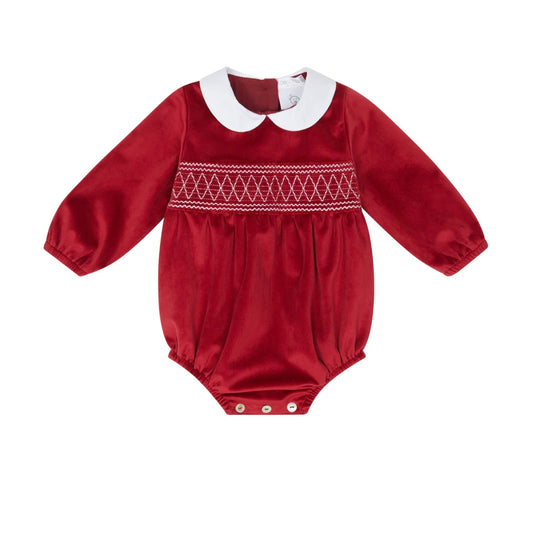 Deolinda 25508 Napoli Red Velvet Romper