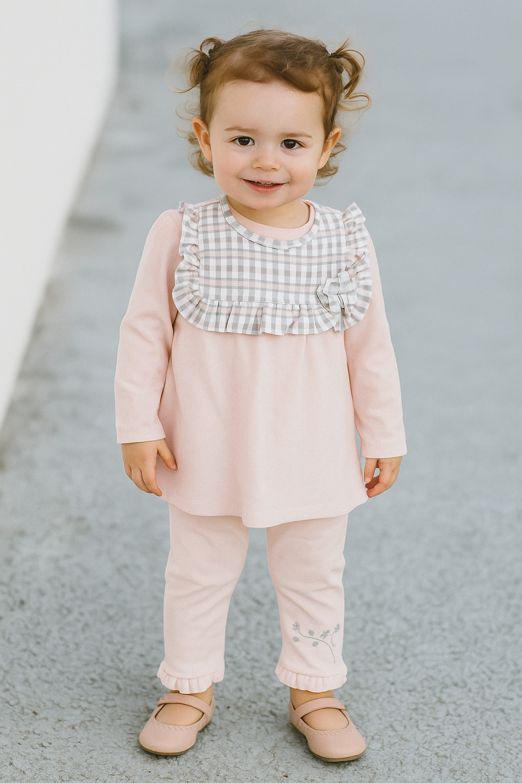 Tutto piccolo 2730 pink checked set