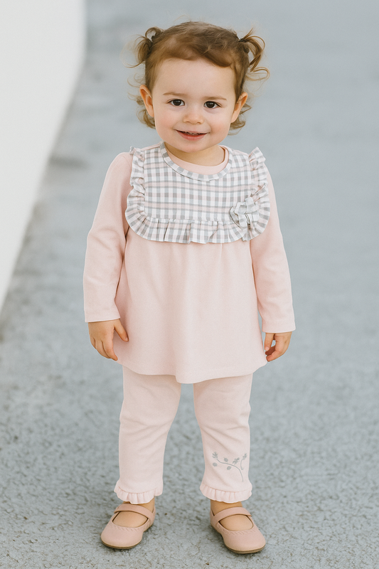 Tutto piccolo 2730 pink checked set