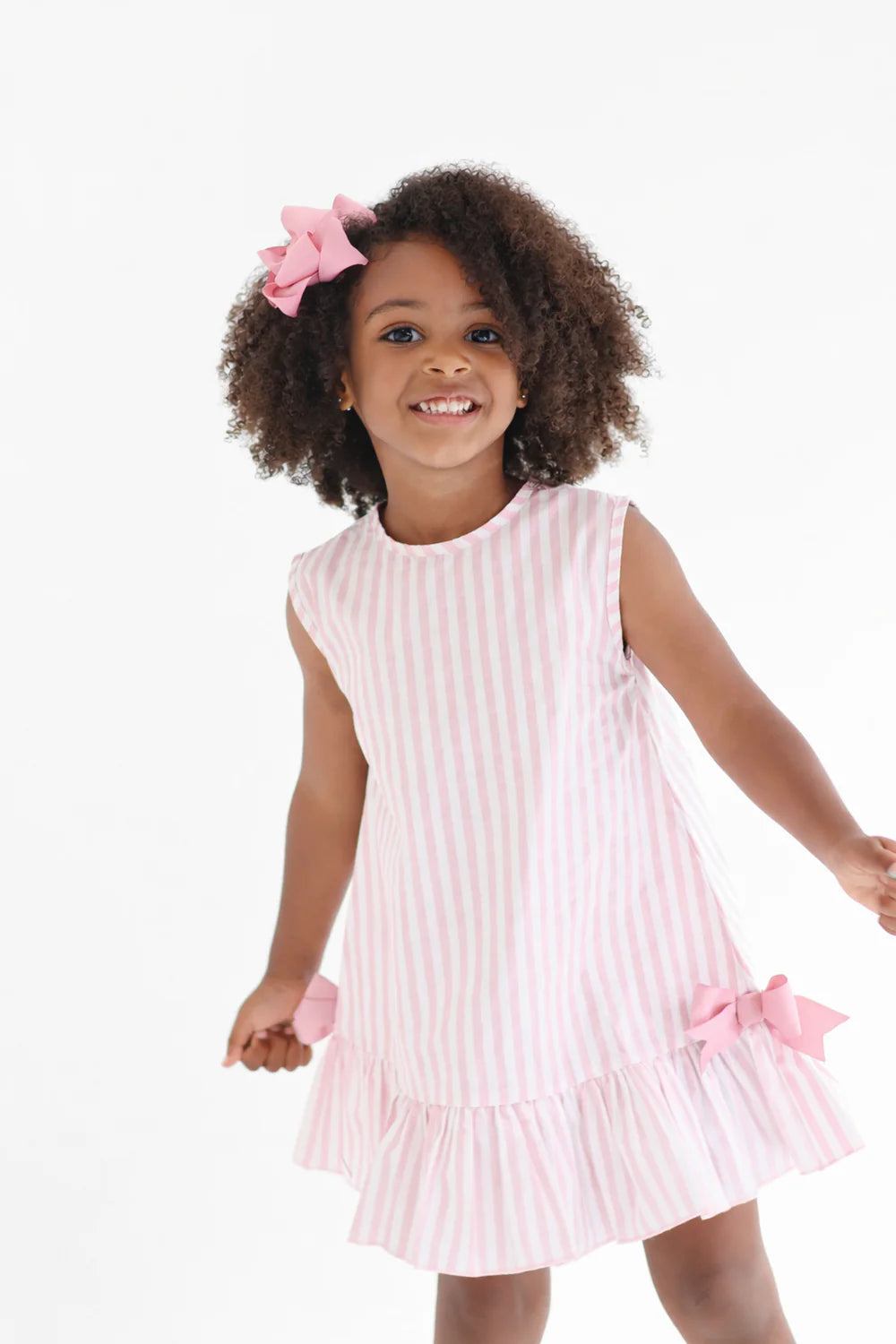 HK grace pink striped dress SS26