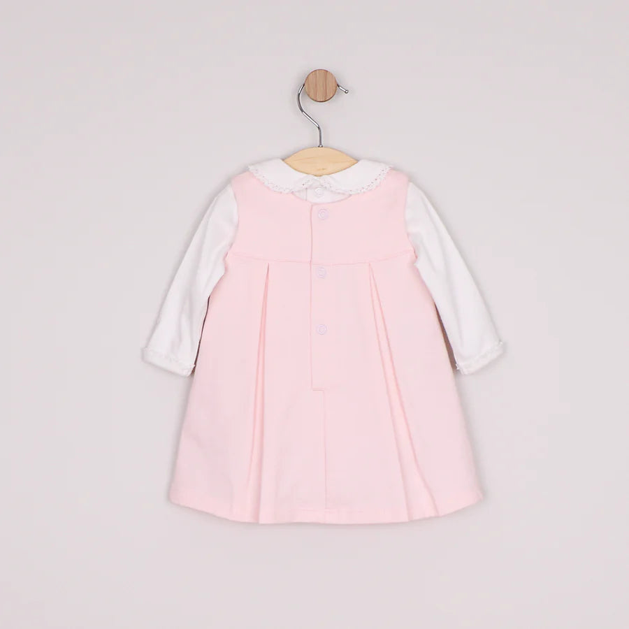 Emile Et Rose 8487 Mitzi Girls Pink Pinafore Dress AW26