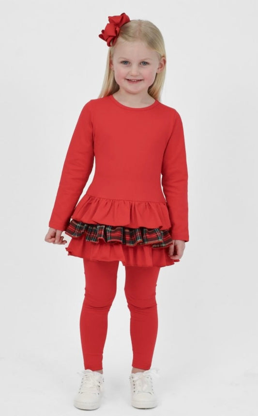 HK Red Darcy Legging Set