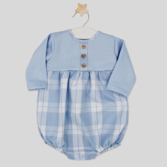 Rapife 4208 Blue Checked Romper