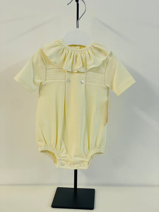 Adorable SG261 Lemon smocked Romper SS26