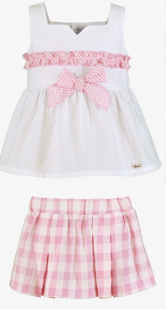 Miranda 602-2f pink skirt set SS26 PREORDER