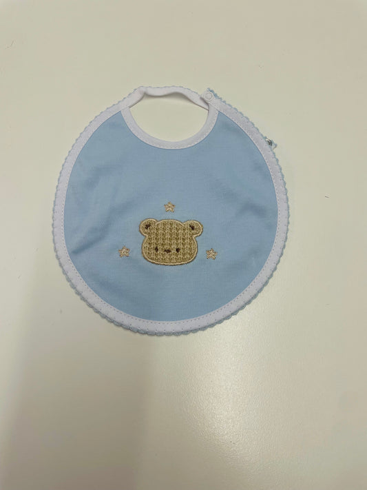 Adorable Blue Bear Bib S2603