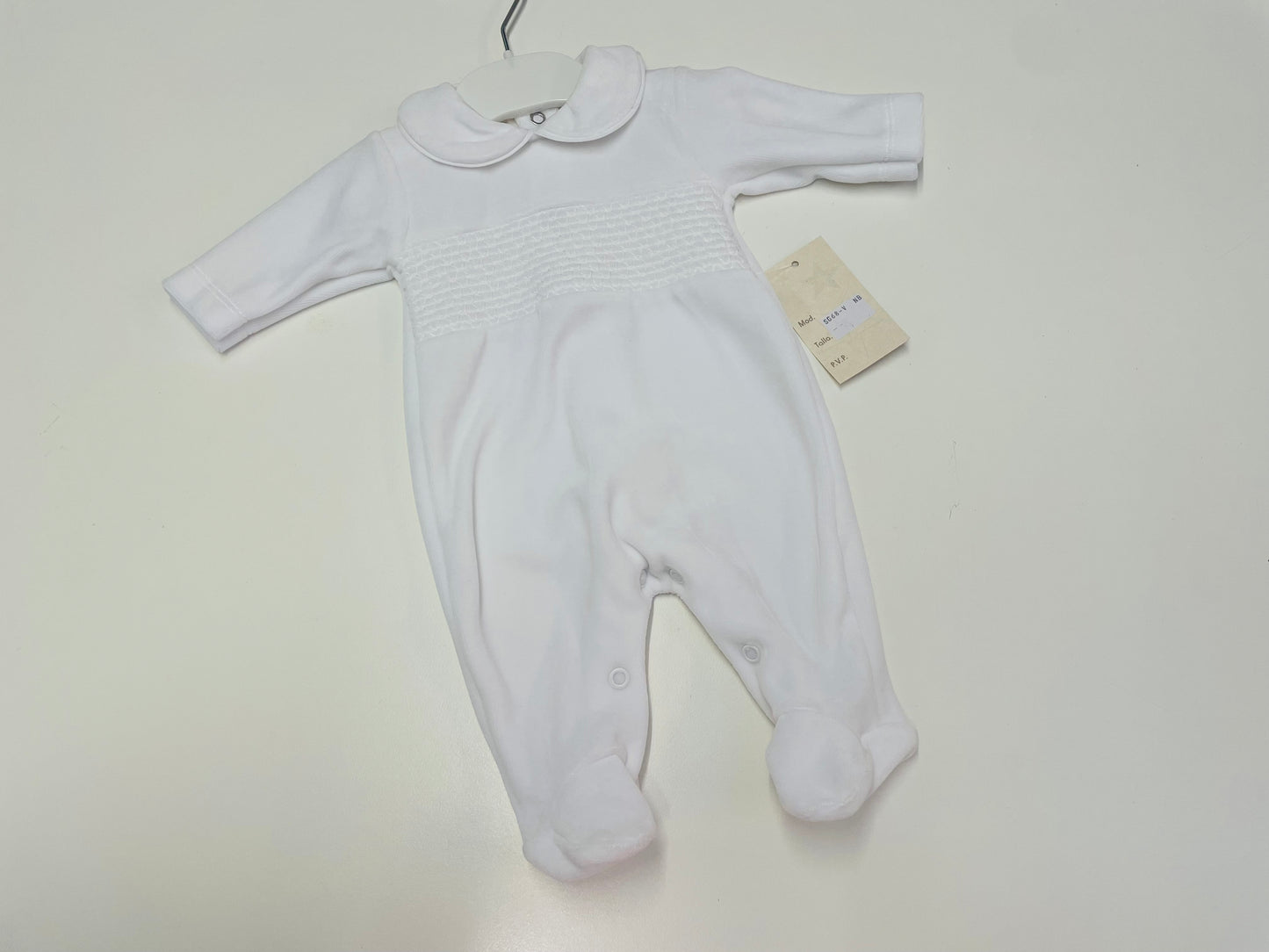 Adorable White Velour All in one SG68V