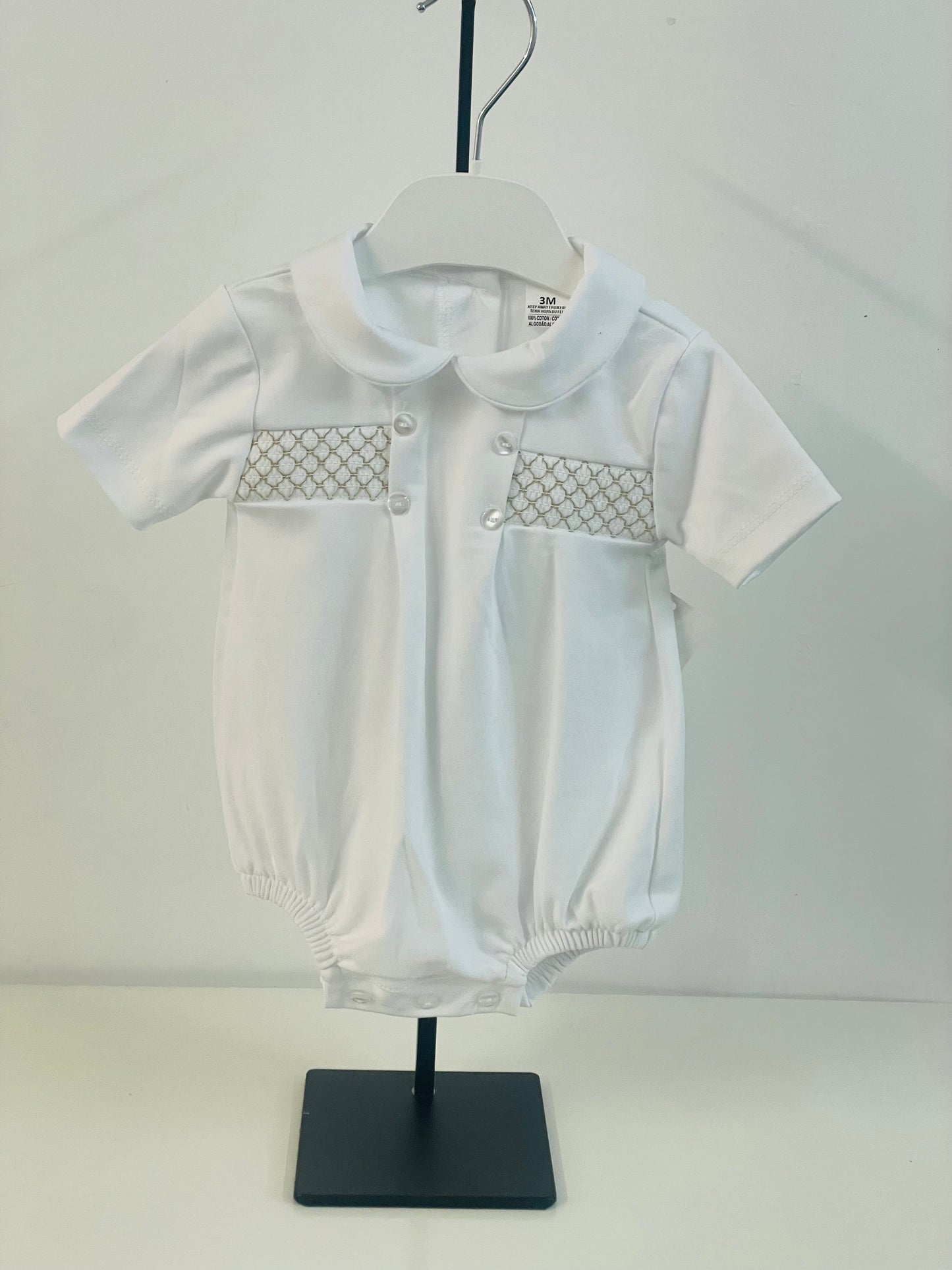 Adorable white/beige Romper SS26