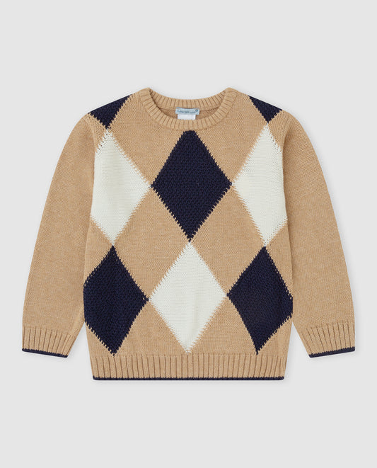 Tutto Piccolo 3852 Beige Knit Jumper AW26 PREORDER