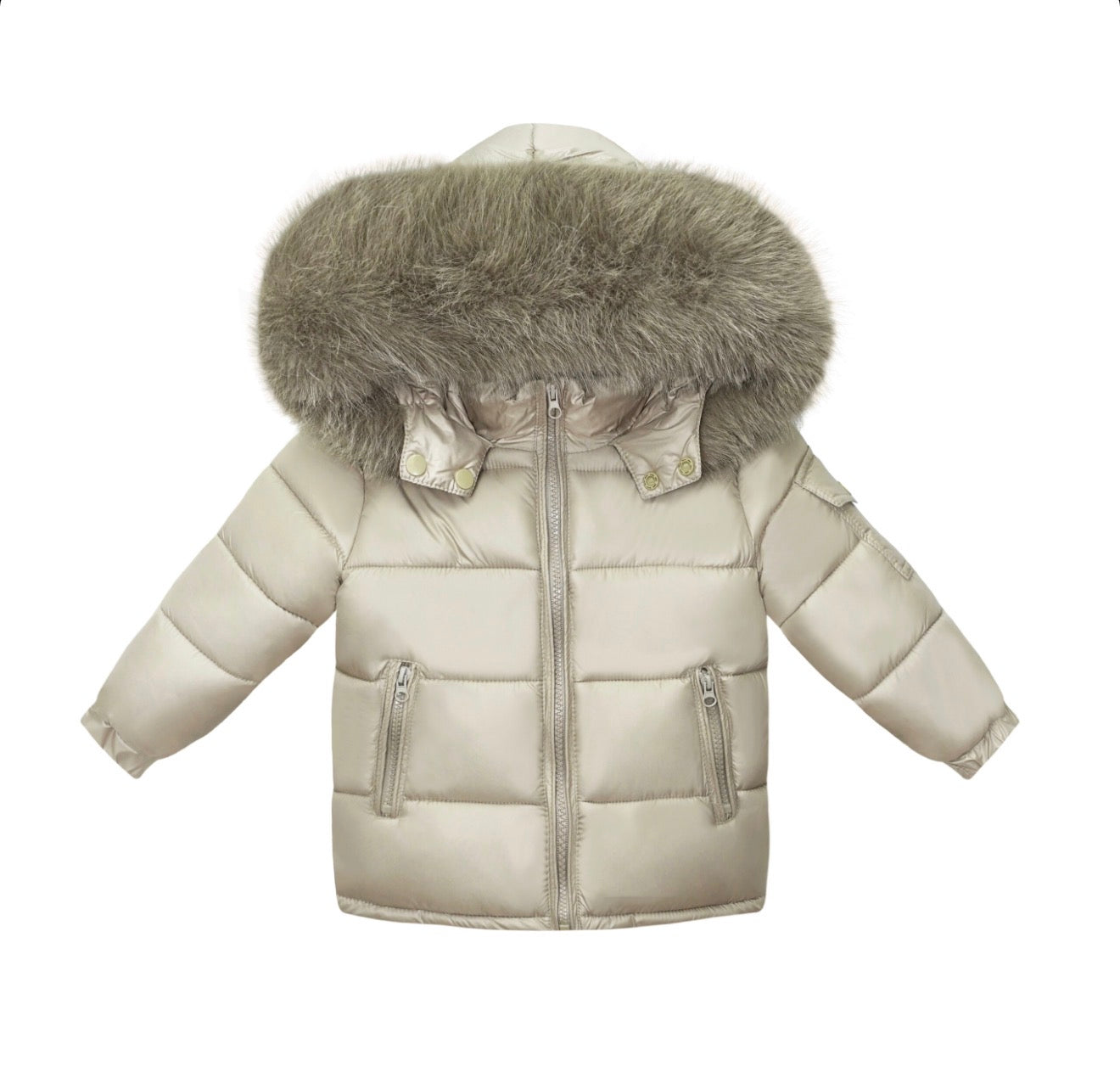 Carmel Fur Unisex Fur Hood Coat AW26 PREORDER