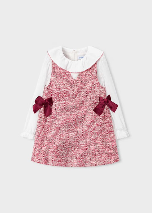 Mayoral 4990 Cherry Pinafore Dress