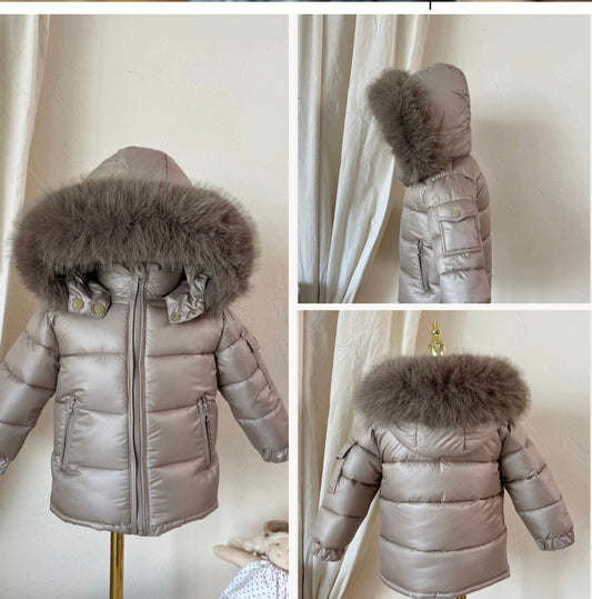 Carmel Fur Unisex Fur Hood Coat AW26 PREORDER