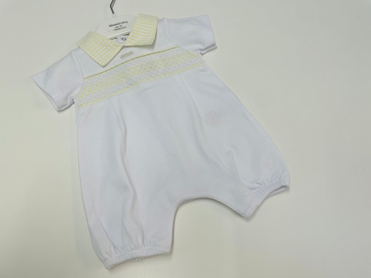 Bluesbaby BB2361 white/lemon Romper SS26