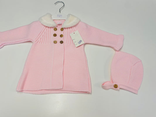 Adorable Pink knit Cardigan Set A3102A