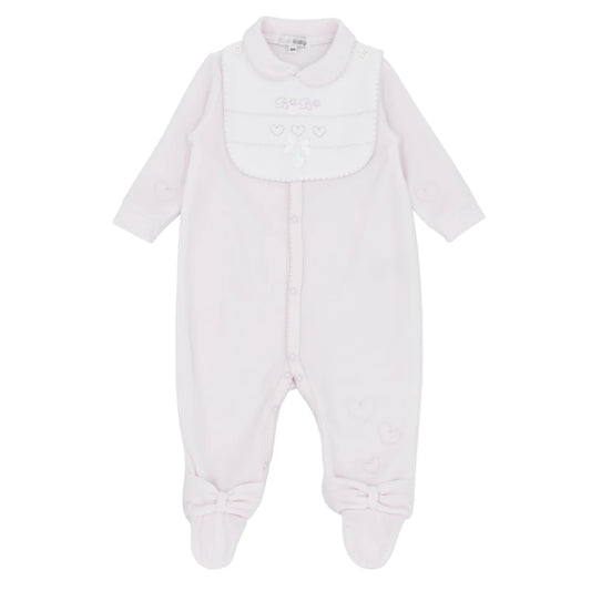 Blues Baby 2071 Pink Velour All In One