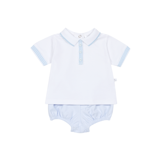 Deolinda 26722 Blue Jam pants set ss26 PREORDER