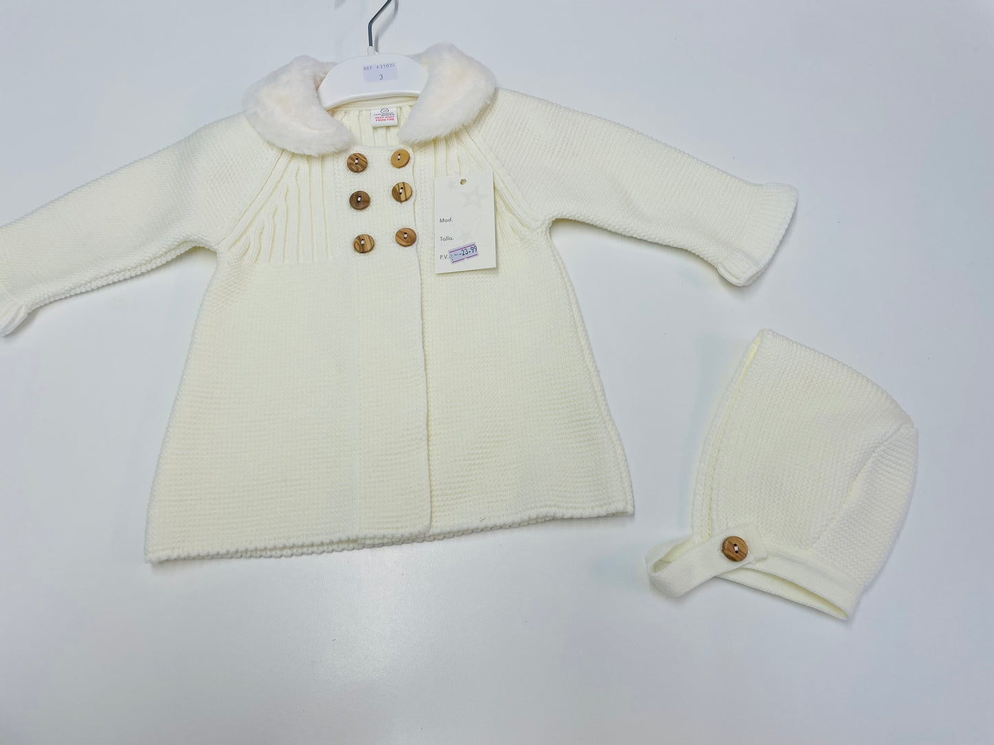 Adorable Cream Cardigan Set A3102A