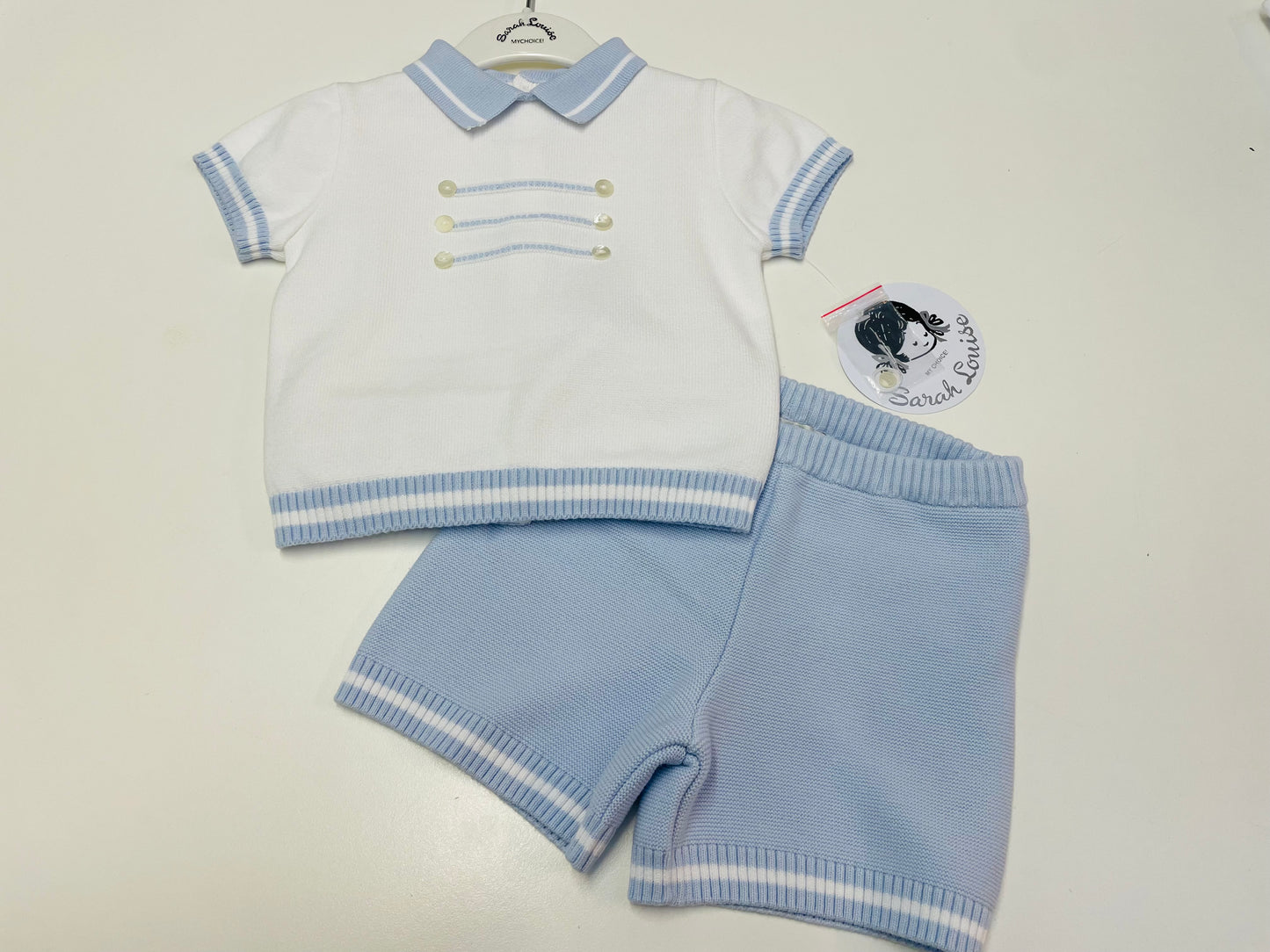 Sarah Louise 008246 Boys Knit 2pc set