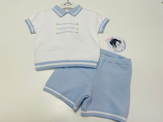 Sarah Louise 008246 Boys Knit 2pc set