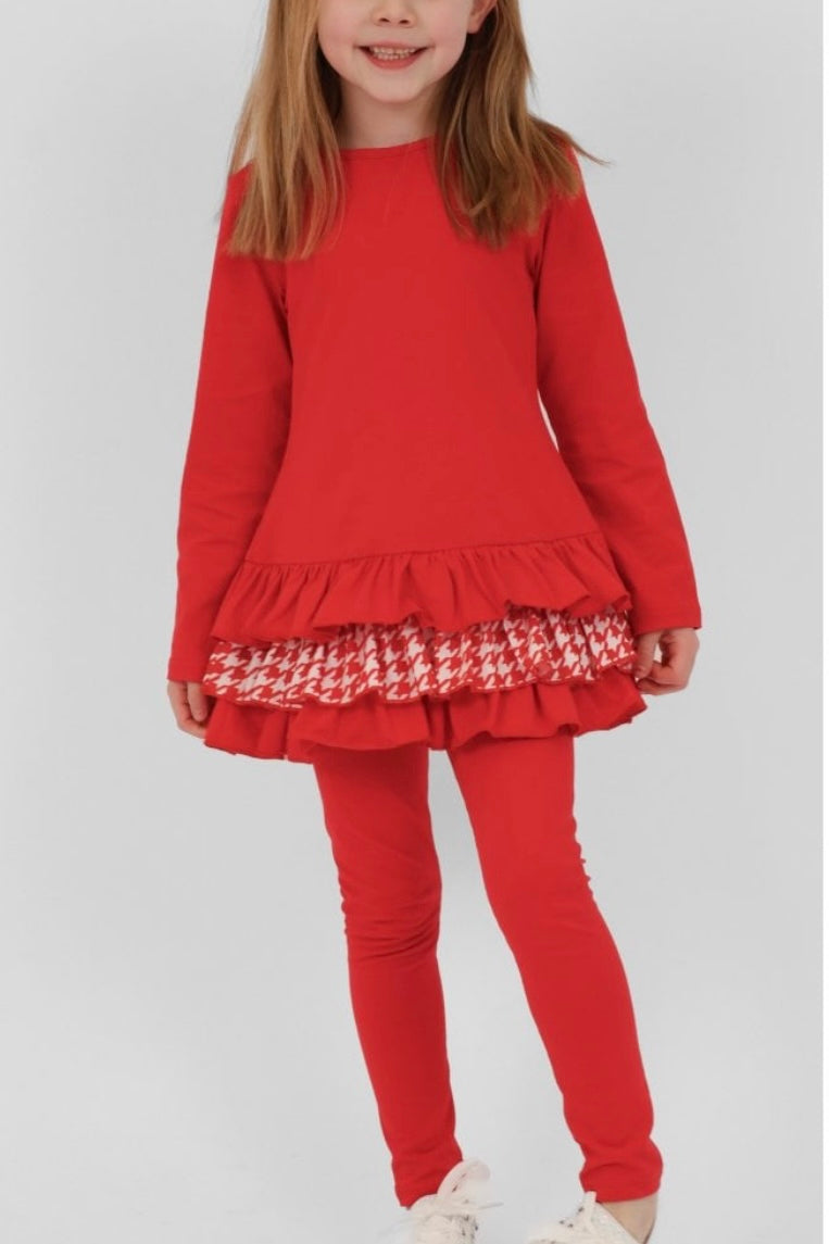 HK Fran Red Legging set