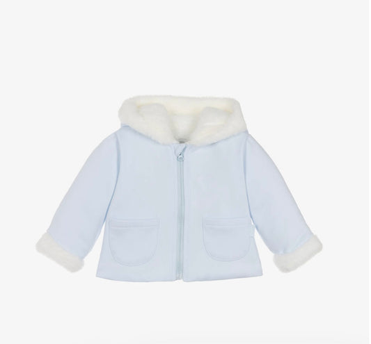 Tutto Piccolo Blue Hooded Jacket