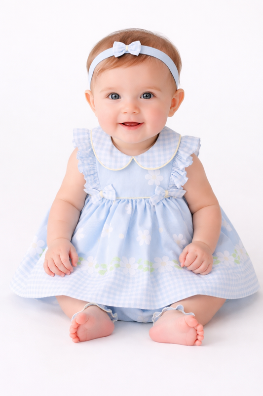 Pretty Originals LC01008 Blue Daisy dress set SS26