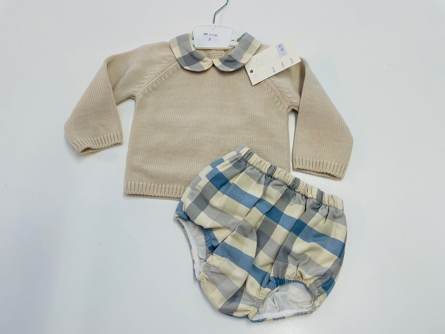 Adorable Beige Jam Pants set C7110