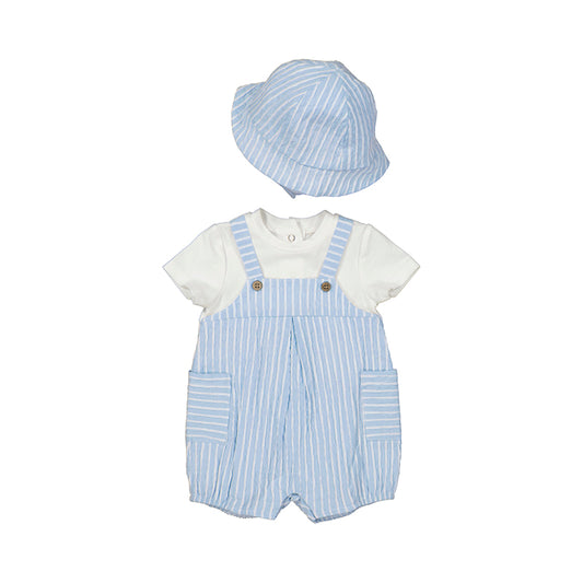 PRE ORDER Mayoral 1602 Blue Romper Set