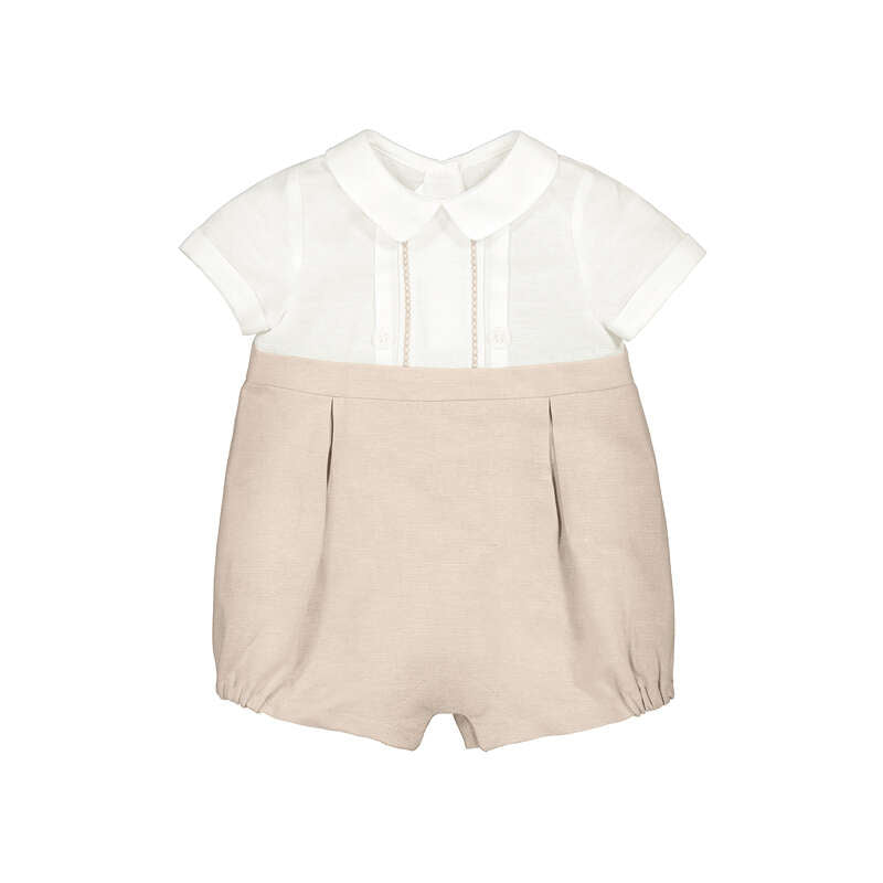 Mayoral 1604 Beige Romper SS26 Preorder