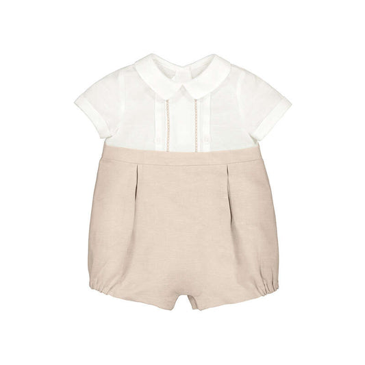 Mayoral 1604 Beige Romper SS26 Preorder