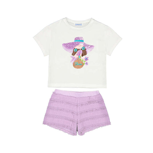 Mayoral 3231 Lilac Short Set SS26